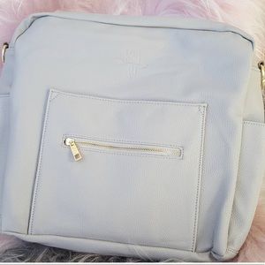 Grey & Gold diaper bag